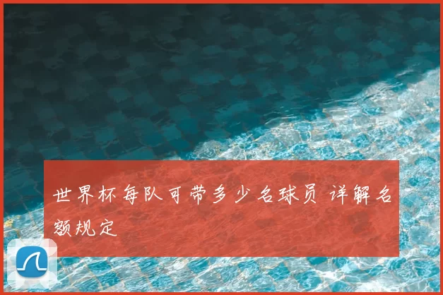 世界杯每队可带多少名球员 详解名额规定
